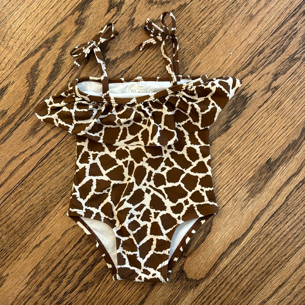 Rylee & Cru Giraffe print swimsuit